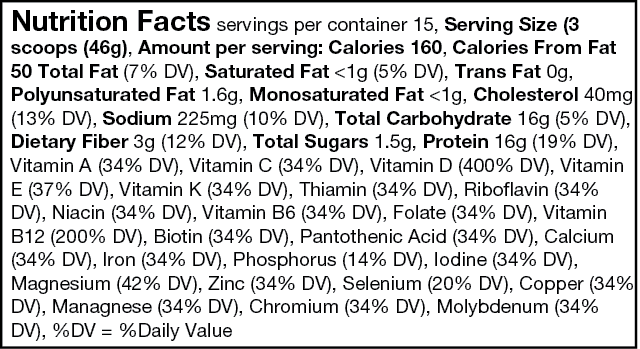 Vida Fuel - Chocolate nutrition facts